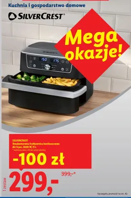 Dwukomorowa frytkownica beztłuszczowa 11 l Silvercrest promocja w Lidl