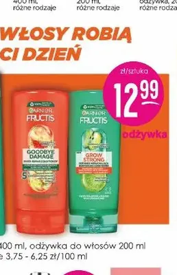 Odżywka do włosów Garnier Fructis promocja w Drogerie Jasmin