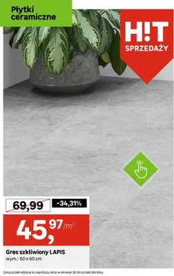 Gres szkliwiony LAPIS promocja w Leroy Merlin