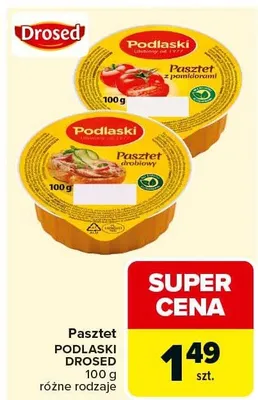 Pasztet drobiowy/z szynką promocja w Carrefour Market