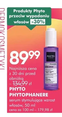 Serum stymulujące wzrost włosów Phyto Phytophanere promocja w Super-Pharm