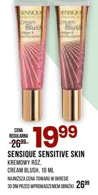 Kremowy róż Cream Blush Sensique Sensitive Skin promocja w Drogerie Natura