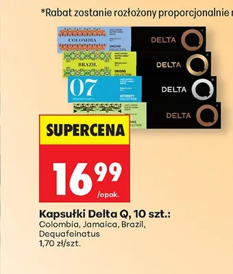 Kapsułki Delta Q Dequafeinatus promocja w Biedronka
