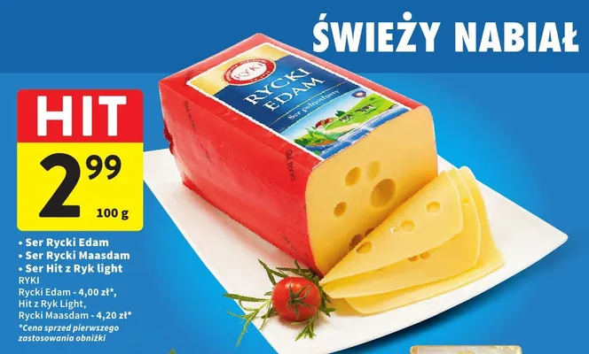 Ser Rycki Edam promocja w Intermarche