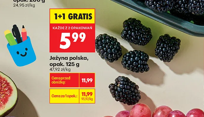 Jeżyny polskie promocja w Biedronka