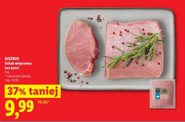 Schab wieprzowy bez kości Rzeźnik promocja w Lidl