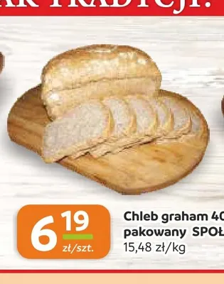 Chleb graham pakowany Społem promocja w Społem Częstochowa