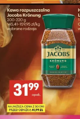 Kawa rozpuszczalna Jacobs Krönung promocja w Delikatesy Centrum