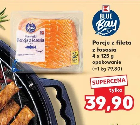 Porcje z fileta z łososia Blue Bay promocja w Kaufland