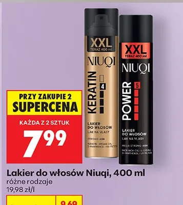 Lakier do włosów Keratin 400ml promocja w Biedronka