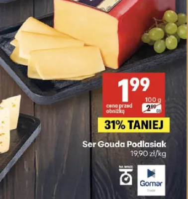 Ser Gouda Podlasiak promocja w Delikatesy Centrum