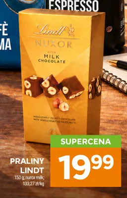 Praliny Lindt Nuxor Milk promocja w Stokrotka