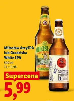 Piwo Miłosław ArcyIPA  promocja w Lidl