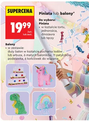 Piniata, różne rodzaje promocja w Biedronka