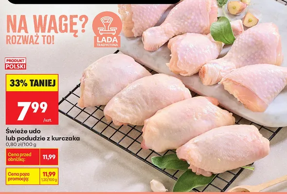 Świeże udo z kurczaka promocja w Biedronka