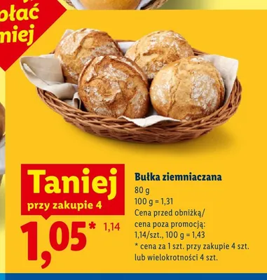Bułka ziemniaczana promocja w Lidl