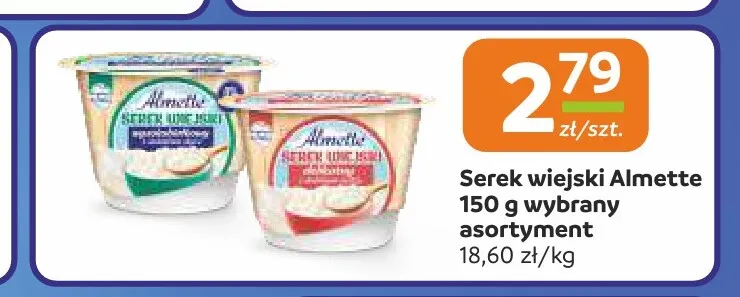 Serek wiejski Almette promocja w Społem Częstochowa