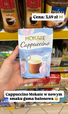 Cappuccino Mokate smak Cotton Candy promocja w Dino