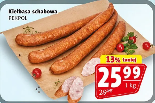 Kiełbasa schabowa promocja w Prim Market