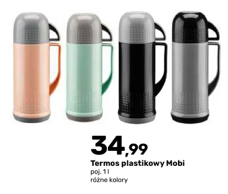 Termos plastikowy Mobi 1 l promocja w Bricomarche