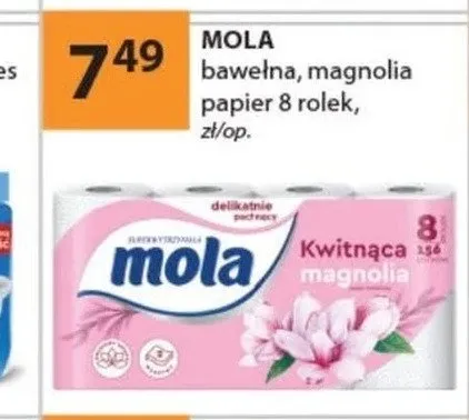 Papier toaletowy Mola magnolia promocja w Drogerie Laboo