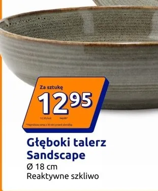 Głęboki talerz Sandscape promocja w Action