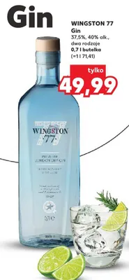 Gin 37,5%, 40% alk., dwa rodzaje promocja w Kaufland