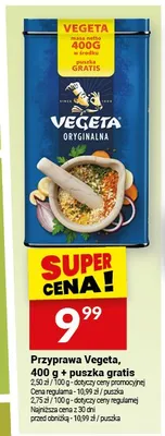 Przyprawa Vegeta + puszka gratis promocja w Twój Market