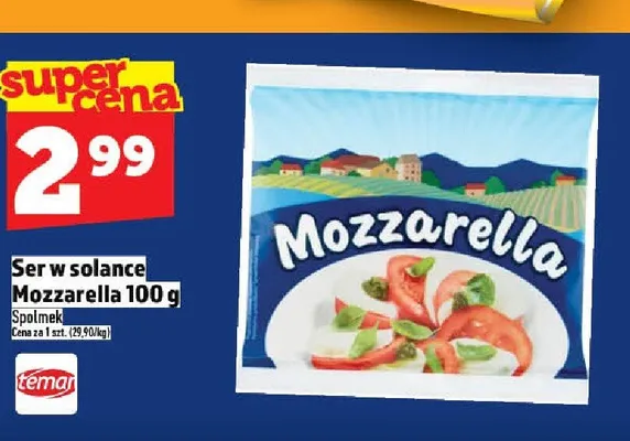 Ser w solance Mozzarella Spomlek promocja w TOPAZ