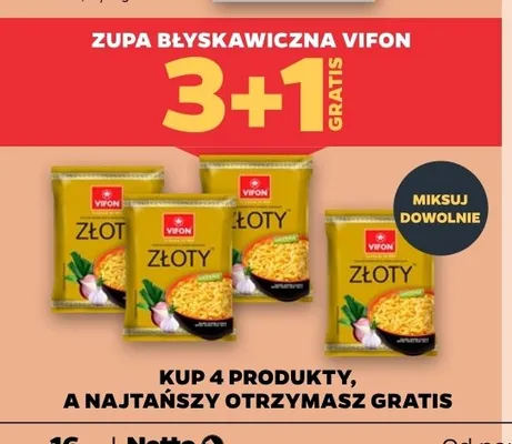 Zupa błyskawiczna Vifon promocja w Netto