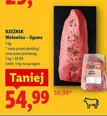 Wołowina - ligawa promocja w Lidl