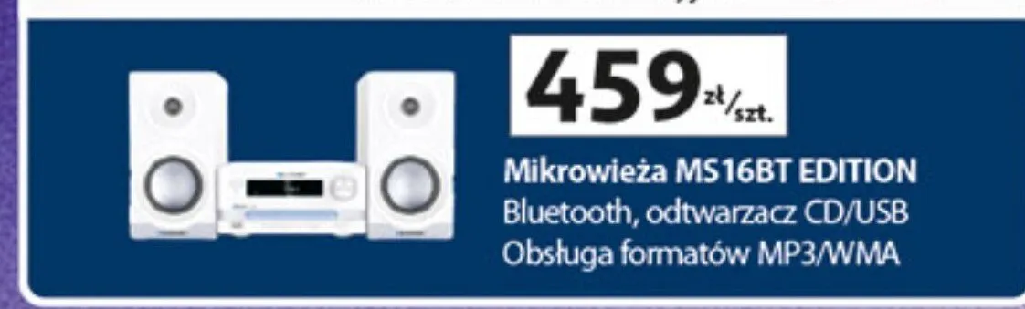 Mikrowieża MS16BT EDITION promocja w Auchan
