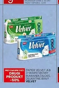 Papier toaletowy Velvet Rumianek i Aloes 8-pak promocja w Wafelek