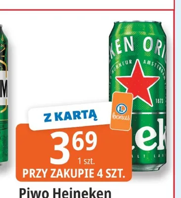 Piwo bezalkoholowe Heineken promocja w Leclerc