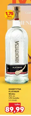 Wódka Khortytsa Platinum promocja w Kaufland