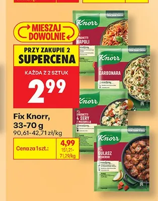 Fix Gulasz Węgierski Knorr promocja w Biedronka
