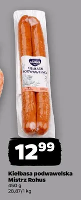 Kielbasa podwawelska Mistrz Rohus promocja w Netto