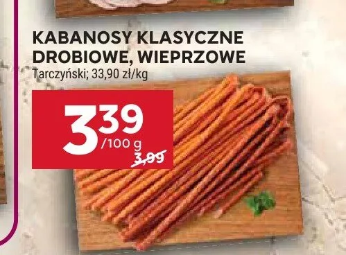 Kabanosy klasyczne Tarczyński promocja w Stokrotka