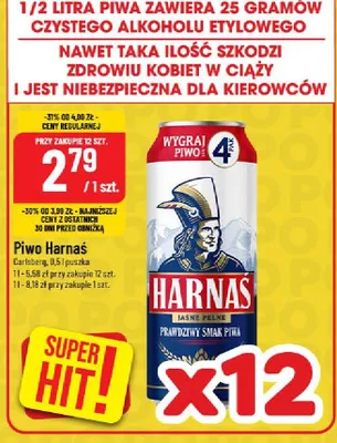 Piwo Harnaś  promocja w POLOmarket