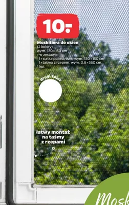 Moskitiera do okien 130x150cm promocja w Netto