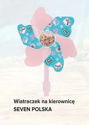 Wiatraczek na kierownicę Seven Polska promocja w Carrefour Market