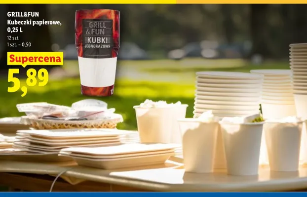 Kubeczki papierowe promocja w Lidl