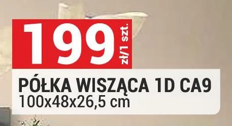 Półka wisząca 1D CA9 100x48x26,5cm promocja w Merkury Market