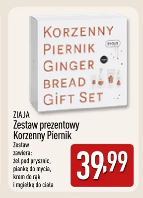 Zestaw prezentowy Korzenny Piernik Ziaja promocja w Aldi