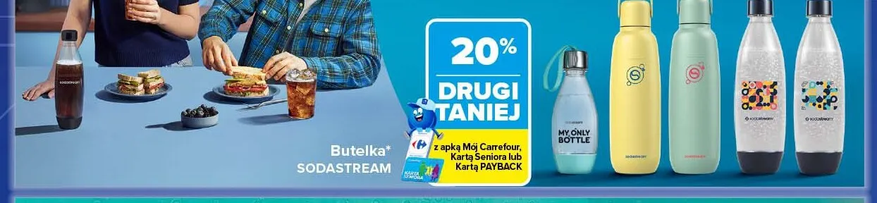 Butelka Sodastream promocja w Carrefour