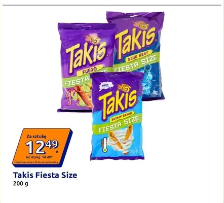 Chipsy kukurydziane Takis Fuego Fiesta Size promocja w Action