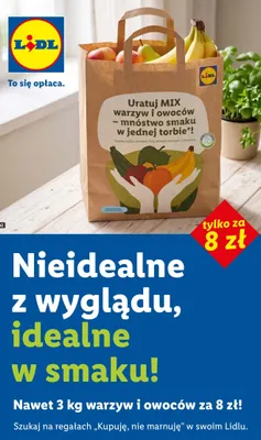 Mix warzyw i owoców w torbie promocja w Lidl