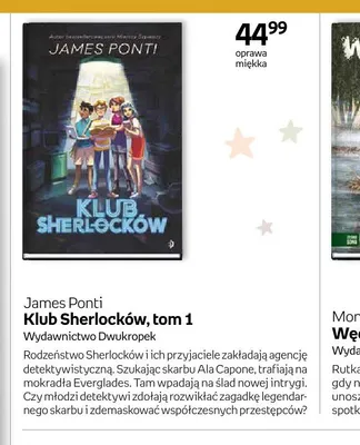 Książka Klub Sherlocków, tom 1 James Ponti Wydawnictwo Dwukropek oprawa miękka promocja w Empik