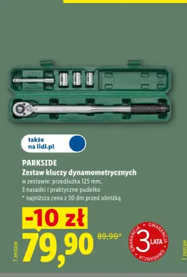 Zestaw kluczy dynamometrycznych Parkside promocja w Lidl
