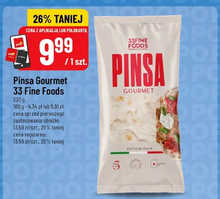 Pinsa Gourmet 33 Fine Foods promocja w POLOmarket